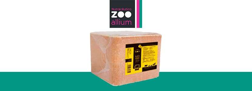 Zooallium Block, pienso complementario mineral elaborado con Zooallium Cítricos (1,5%)